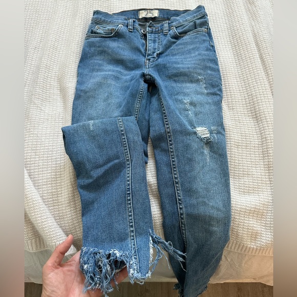 Free People - we the free : Great Heights Frayed Skinny Jeans - Picture 5 of 6